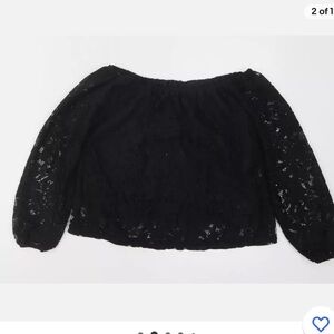 Hollister lace off the shoulder top